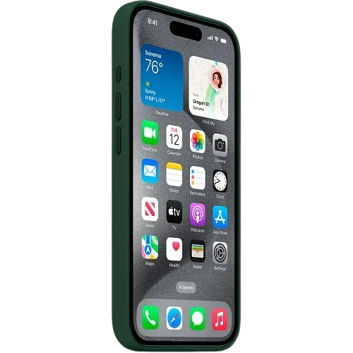 Apple silicone case FULL iPhone 15 Pro Max Forest Green